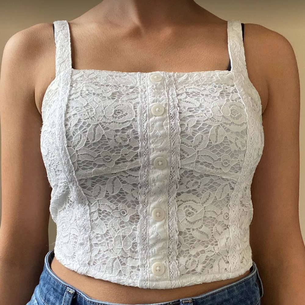 Abercrombie Lace Tank Top